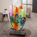 Gilde GlasArt Dekovase Bodenvase oval ''Manto''-61155