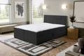 VENASI JESSA Boxspringbett 180x200 mit Bettkästen H2/H3 Matratze SCHWARZ