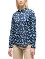 ETERNA Female Hemdbluse Bedruckt Regular FIT 46_D_1/1, 1/1, Navy
