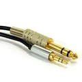 kenable Profi OFC 3,5 mm Stereo Klinkenstecker Stecker Zum 6,35 mm Stereo Klinkenstecker Stecker Kabel 2 m [2 Meter/2m]