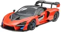 TAMIYA 24355-000 McLaren 1:24 Senna, originalgetreue Nachbildung, Modellbau, Plastik Bausatz, Basteln, Hobby, Kleben, Modellbausatz, Zusammenbauen, unlackiert, rot, Mittel