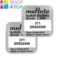 2 MURATA 371 SR920SW Batterien Silberoxid 1.55V Uhrenbatterie 2026 SONY Neu