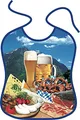 ITATI Erwachsenen Lätzchen Groß = Bayerische BROTZEIT = Großes Lätzchen mit Bayerischen Spezialitäten (BG-44989)