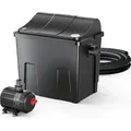 SunSun CBF-200T Bioteichfilter Komplettset mit 9W UVC Klärer, Teichpumpe 2300 l/h 35W, Thermometer und Filtermedien, Filteranlage Teichfilter