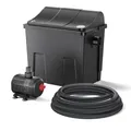 SunSun CBF-200T Bioteichfilter Komplettset mit 9W UVC Klärer, Teichpumpe 2300 l/h 35W, Thermometer und Filtermedien, Filteranlage Bio Teichfilter