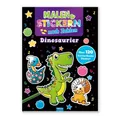 Trötsch Beschäftigungsbuch Malbuch Malen und Stickern nach Zahlen Dinosaurier Tr