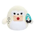 Squishmallows SQWB00693 - Harry Potter Hedwig mit Hogwarts-Brief 20 cm, offizielles Jazwares Plüsch, superweiches Kuscheltier