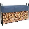 Quick Star Kaminholzregal, BxTxH:200x25x115 cm grau
