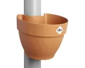 Fallrohrpflanzgefäß Elho Vibia Campana Kunststoff Ø 22 cm H 16,3 cm braun