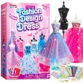 400+ Stücke Modedesign Mädchen,Fashion Design Basteln Mädchen Nähset Set mit ...