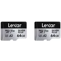Lexar microSDXC Silver Plus UHS-1 V30 R205/W100MB/s - 2PACK 64 GB