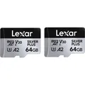 Lexar SILVER Plus 64GB microSDXC UHS-1 2er Pack LMSSIPL064G-B2ANG
