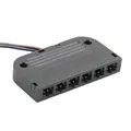 LED Verteiler Adapter 6-Fach Ministecker 10cm Kabellänge schwarz