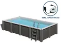 GRE Rechteckiger Composite-Pool KPCOR60LT + LED – 595 x 315 x 126 cm, Komplettset