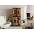 Schrank Mango / Altholz 80x45x175 natur lackiert RAILWAY LUX #116