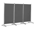 Leco Stellwand - 260x60x156cm - anthrazit - Polyester / Stahl / Kunststoff