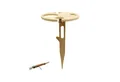UNUS GARDEN Klapptisch Weinhalter klappbar,Weintisch aus Bambus (2-St., Höhe: ca. 43 cm), Gartentisch, Beistelltisch, Getränkehalter, Campingtisch