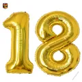 18 Geburtstag Luftballon Gold 101cm 40 Zoll Deko Zahl 1