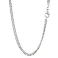 Halskette 80cm Panzerkette rund 925 Silber Collier 2,50mm breite Silberkette