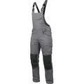 Würth MODYF Arbeitslatzhose Stretch X Handwerker Blaumann für Herren Flexibel, robust, komfortabel Herren Latzhose grau 48