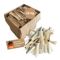 Landree Anfeuerholz, Anzündholz 10 kg, ca 20cm Scheitlänge, Nadelholz, trockenes und sofort einsetzbares Brennholz für Kamin und Ofen, Qualität aus Schleswig Holstein