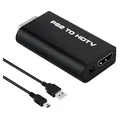 PS2 HDMI Adapter Konverter mit 3,5mm Audio für HDTV Monitore