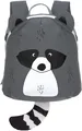 LÄSSIG Kinderrucksack "About Friends, Tiny Backpacks, Racoon", PETA-approved vegan, Gr. B/H/T: 20 cm x 24 cm x 10 cm, Grey