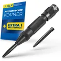 Automatischer Ankörner 50-100 N 130 mm Federkörner mit 1 Ersatzspitze Cr-V Au...