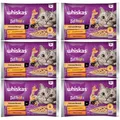 WHISKAS Tasty Mix Cremige Variationen Katzennassfutter Huhn Lamm Pute 24x85g