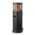 Enders® Terrassenheizer Gas POLO Black 2.0, Gas-Heizstrahler, Terrassenstrahler mit stufenloser Regulierung, ENDUR Reflektionssystem, Transporträder, Umkippsicherung #5464