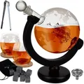 Karaffe Glas Glaskaraffe Deckel Krug Kanne Wasserkrug Wasserkaraffe Saft Wasser