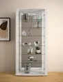 fif möbel Vitrine STELLA Standvitrine/Glasvitrine 2x Glastür,perfekt für Sammler,Sammlervitrine