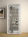 Vitrine FIF MÖBEL "STELLA", weiß, B:86cm H:178cm T:38,2cm