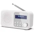 Sharp Dr-p420 Tischradio Dab+, Dab, Fm Bluetooth®, Usb   Weiß