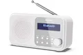 SHARP DR-P420(WH) Tragbares DAB+ Radio mit Bluetooth 5.0, DAB+/FM, USB- oder Batteriebetrieb, Dual-Wecker, 40 Senderspeicher, Kopfhöreranschluss – Tokyo Digitalradio Snowy White