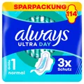 always Ultra Binde Normal mit Flügeln Monatspaket, 114 Binden (3 Packungen x 38 Stück)