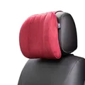 Forbell Auto Kopfstütze Kissen – Weiches Memory Foam Auto Nackenkissen für Kopfstütze, Ergonomisches Car Headrest für Kopf- und Nackenstütze, Entlastung beim Fahren und Ausruhen(Weinrot)