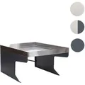 XL Mähroboter-Garage mit Pflanzkasten HWC-G60, Dach Unterstand für Rasenmäher, Metall 47x70x100cm ~ Edelstahl, anthrazit