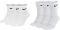 Nike 3 kurze und 3 lange Socken Sparset 6 Paar Weiß Schwarz oder gemischt, Farbe:weiß, Größe:38-42