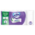 Essity Germany GmbH Zewa Smart Toilettenpapier, 3-lagiges Hybridpapier, ohne Hülse, 2 x so viele Blätter, 1 Polysack = 6 Packungen à 8 x 300 Blatt 488866