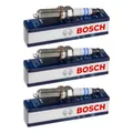 3x BOSCH Zündkerze für Dacia Sandero II Logan MCV JS_ 1.2 TCe Renault Captur