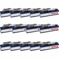 14x BOSCH Zündkerze für Dacia Sandero II Logan MCV JS_ 1.2 TCe Renault Captur