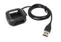 SYSTEM-S USB 2.0 Kabel 93 cm Ladestation für Fitbit Versa 2 Smartwatch in Schwarz