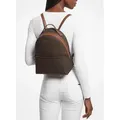 Michael Kors Sheila MD Backpack Rucksack Braun Damen Tasche PVC Goldfarben - 30 x 24 x 14 cm