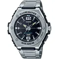 Casio Uhr analog Armbanduhr MWA-100HD-1AVEF Edelstahlarmband - Silber/Schwarz