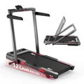 JASPORT GL3H Laufband mit 12° Steigung, 2-in-1 Walking Pad bis 14 km/h, 3.0HP leiser Motor, 18 Programme, Touch & Fernbedienung, Dual LED, faltbar 157 mm, Bluetooth App Zwift/Kinomap, Heim & Büro