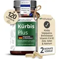 Sägepalmenextrakt & Kürbiskernextrakt - 8 Fach Kombi mit Brennnesselextrakt, Vitamin E, Zink, Selen & Natrium - Vegan - 120 Kürbiskern-Kapseln