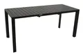 DEGAMO Gartentisch Esstisch Ausziehtisch LAGOS 120/162x70cm, Aluminium anthrazit, wetterfest