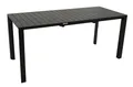 DEGAMO Gartentisch Ausziehtisch Lagos 120/162x70cm, Aluminium anthrazit, Outdoor wetterfest