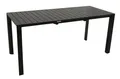 DEGAMO Gartentisch LAGOS, 120/162x70cm, Aluminium anthrazit, wetterfest